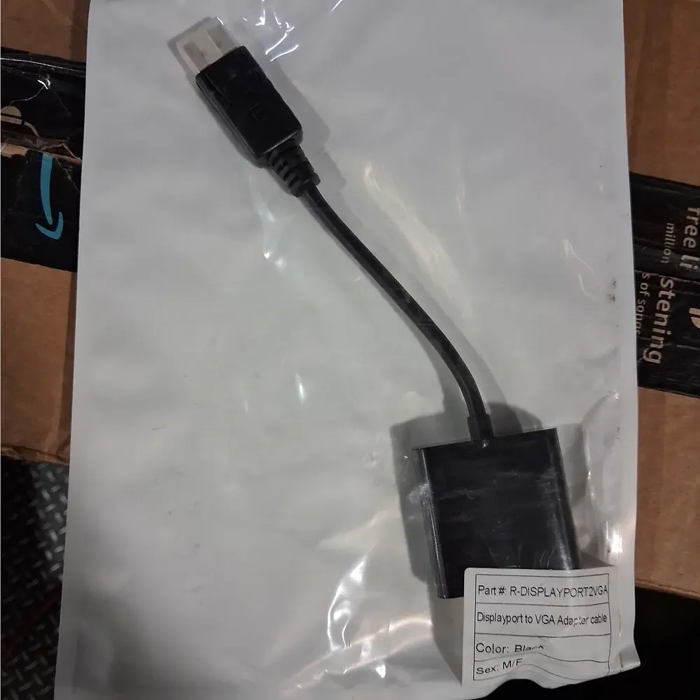 Male Displayport to Female VGA Adapter cable